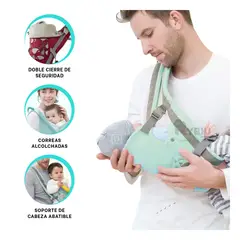 RYBIU IMPORT - Mochila Porta Bebe Ballena en Verde Y+Envoltorio de Regalo