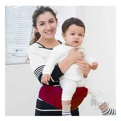 RYBIU IMPORT - Canguro Ergonomico Ballenita en Guinda Y+Regalo Stickers