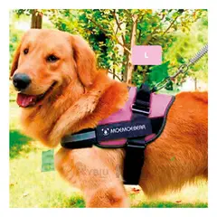 GENERICO - Arnes Pechera Service Dog Talla L Confiable de Color Rosado