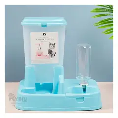RYBIU IMPORT - Dispensador de Alimento Automatico Celeste Y+Regalo Stickers