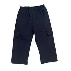 RED CARROT - Pantalon cargo unisex niño tela mojada azul marino