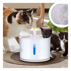 GENERICO - Bebedero para Animales Domesticos Blanco Y+Regalo Agendita