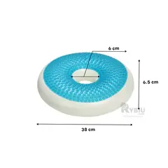 GENERICO - Cojin para Oficina Funda Negra Y+Regalo Ligas para Peinar