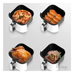 RYBIU IMPORT - Freidora para Dietas de Color Blanco Y+Regalo Stickers