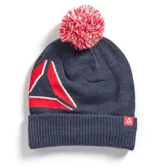 REEBOK - Gorro Beanie con pompon para Mujer - Azul