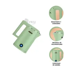 RYBIU IMPORT - Jarron Funcional de 1800ml en Verde Y+Regalo Agendita