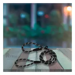 GENERICO - Soga Moderno Delgada 12m en Color Negro Y+Papel de Regalo