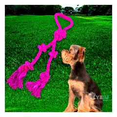 RYBIU IMPORT - Cuerda Perfecta para Jugar con Can Rosado Y+Gift MiniAgenda