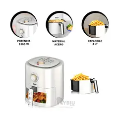 GENERICO - Airfryer Multifuncional en Blanco Y+Ligas de Regalo