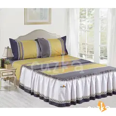 CASATEX - Set de Sabanas Con Blonda de 4 Piezas Queen