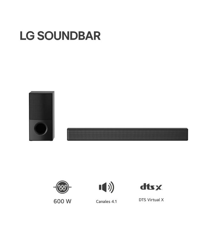 Sound Bar 600W 4.1 Bluetooth DTS Virtual:X Subwoofer SNH5 – Negro