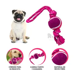 GENERICO - Cuerda Nailon de Perro Rosado Y+Envoltorio de Regalo