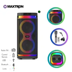 MAXTRON - Parlante Torre Infinity 6.5" x 2 - MX 613D