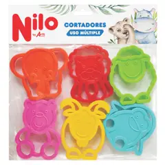 ARTI - Cortadores de Plastelina x 6 Animalitos