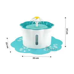 GENERICO - Abrevadero Versatil Pet en Verde Y+Banderitas Adhesivas