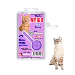 GENERICO - Pipeta Antipulga para Gatos Eficaz en Color Morado