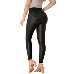 T&T - Pantalón Ecocuero Wafle TYT Jeans Moda Colombiana