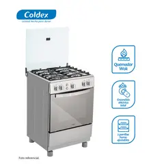 COLDEX - Cocinas a Gas 4 Quemadores CX641 Inox