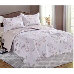 MINGDA - Set de Cubrecama 2 pz de 5 Piezas 100% Calidad Premiun