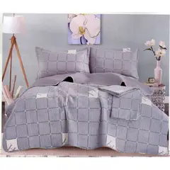 MINGDA - Set de Cubrecama 2 pz de 5 Piezas 100% Calidad Premiun