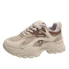 SHANDIAN - Zapatillas Plataforma Mujer Amarillo