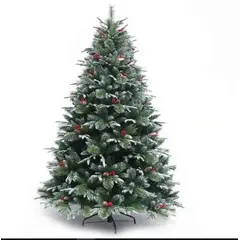 GENERICO - Árbol de navidad pino frutado punta blanca 180 m