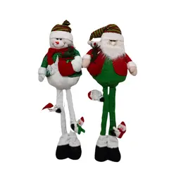 GENERICO - Patilargos Set 2 Patilargos: Muñeco de nieve + Napá Noel