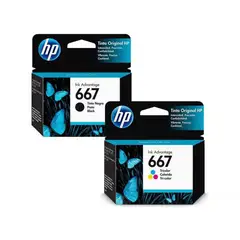 HP - Kit Tinta 667 (Negro + TriColor) Original