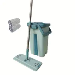 GENERICO - Trapeador Con Balde 360º + 02 Mopas Premium - Color Verde