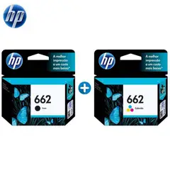 HP - Kit de Tinta 662 Tricolor y Negro (CZ104AL-CZ103AL)ORIGINAL