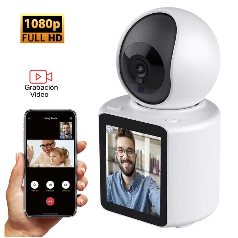 Cámara Inteligente Videollamada Wifi Full Hd Giratoria 355º