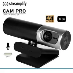 STREAMPLIFY - Cámara Web CAM PRO-4K-8M30-BK