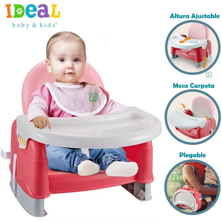 Mesa de Comer Portatil Plegable Rosado