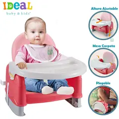 IDEAL - Mesa de Comer Portatil Plegable Rosado
