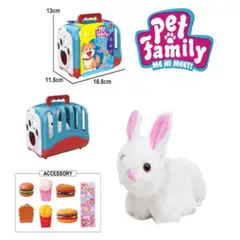 GENERICO - Conejo de Peluche con Jaula y Accesorios