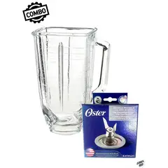 OSTER - COMBO VASO LICUADORA 1.25LT+CUCHILLA 4 ASPAS