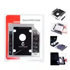 GENERICO - Adaptador Disco Duro Laptop Caddy Segundo SDD HDD 127MM