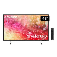 SAMSUNG - Televisor UN43DU7000GXPE de 43 Pulg. Crystal Smart TV Tizen UHD 4K