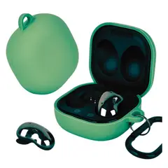 GENERICO - Case Estuche Funda para Galaxy buds Fe - Silicona Verde