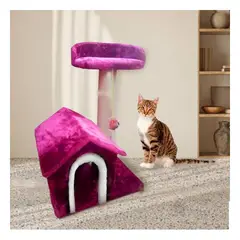 GENERICO - Casa de Dos Pisos de Cat de Color Rosado Y+Regalo Agendita