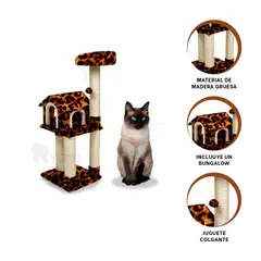 GENERICO - Cama Compacta 3 Repisas Animal Print Y+Banderitas Adhesivas