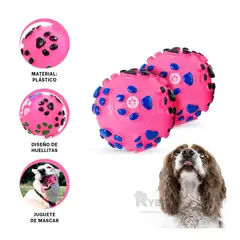 GENERICO - Balon Esferico para Perros en Rosado Y+Post-it Adhesivos