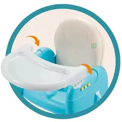 IDEAL - Mesa de Comer Portatil Plegable Celeste