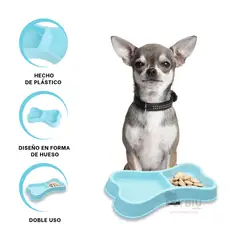 GENERICO - Platillo Dinamico en Talla M en Celeste Y+Ligas de Regalo