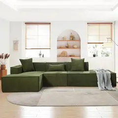 AMOBLART - Seccional BRITANI 2.0 COLOR VERDE OSCURO