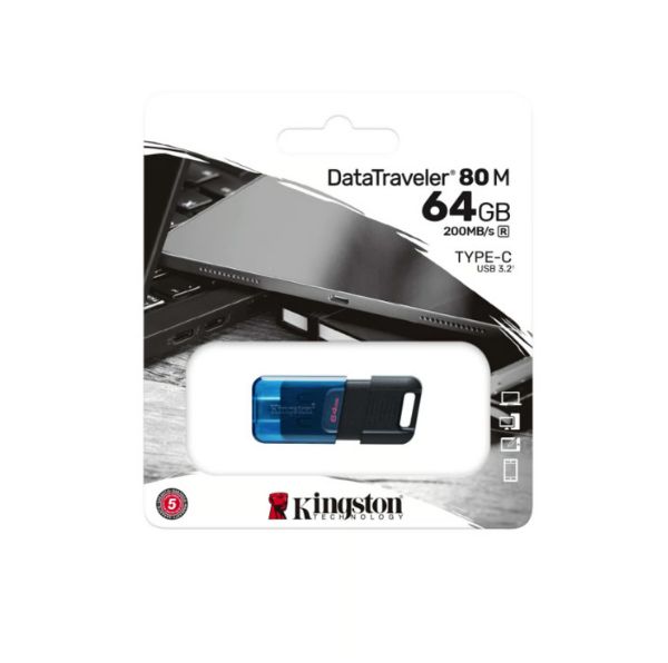 MEMORIA USB 3.2 DT80M 64GB TIPO C
