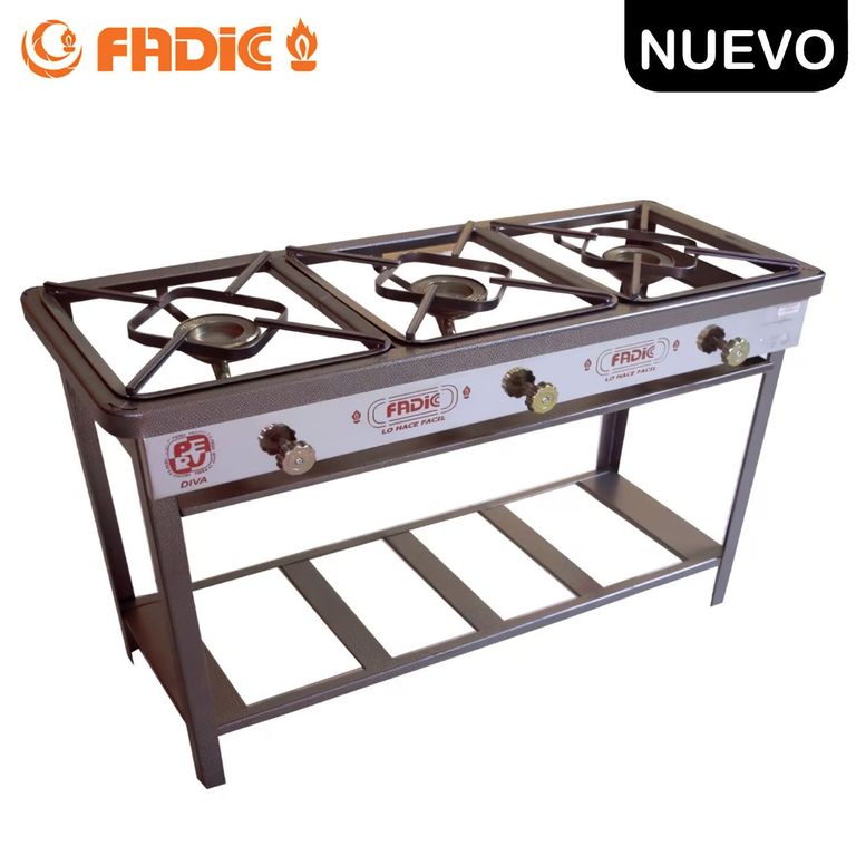 Cocina Semi Industrial 3 Hornillas N° 3 FSI03-23