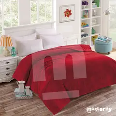 CASATEX - Manta Antialérgica Peluche 2 PLAZAS Rojo