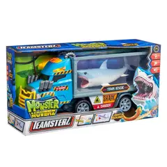 TEAMSTERZ - Juguete Carro Monster Rescate Tiburón