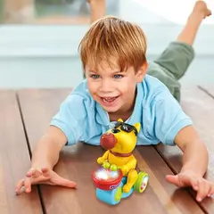 GENERICO - Juguete Perro con tambor interactivo con luz y sonido